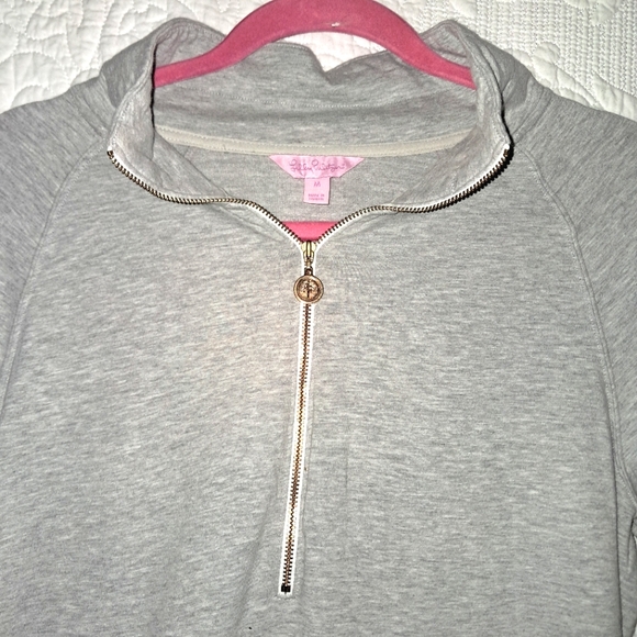 Lilly Pulitzer Women's Long Sleeve Skipper Popover Dress, Size M, Gray - Picture 7 of 14